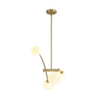 4-Light Modern Gold Simple Linear Sputnik Pendant Island Light/ Dining Room Light - 51.18 in. W x 11.02 in. D x 5.91 in. H