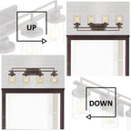 4/5/6-Light Vintage Bathroom Vanity Light