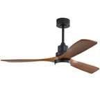 48 and 52 Integrated LED Ceiling Fan with Light and Remote, Reversible DC Motor