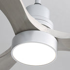 48 and 52 Integrated LED Ceiling Fan with Light and Remote, Reversible DC Motor