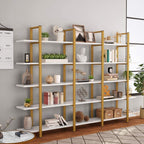 5-Tier Bookshelf, Vintage Industrial Style Bookcase