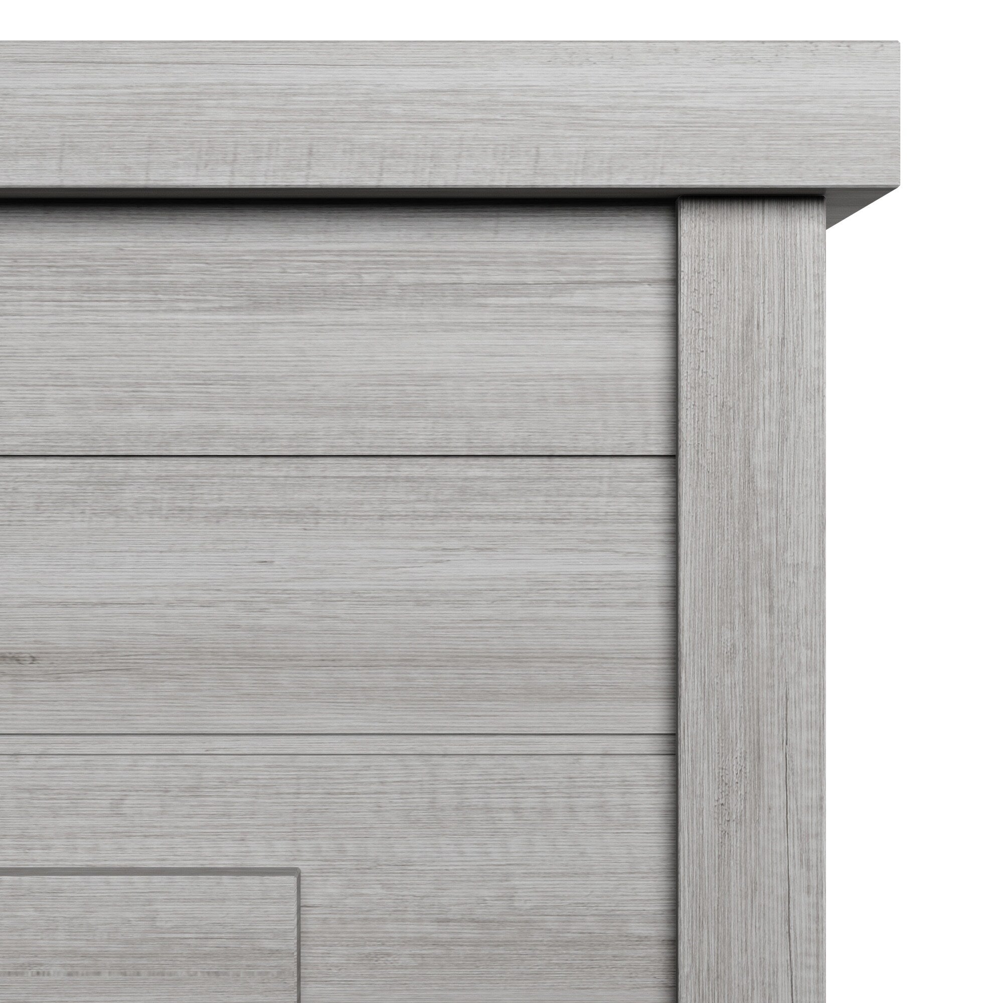 52 Shiplap Wall Mantel with 3D Fireplace Insert