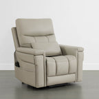 Addy Genuine Leather Lift Assist Power Recliner With Heat Massage