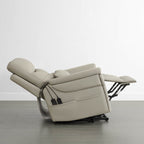 Addy Genuine Leather Lift Assist Power Recliner With Heat Massage