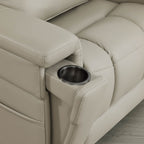 Addy Genuine Leather Lift Assist Power Recliner With Heat Massage