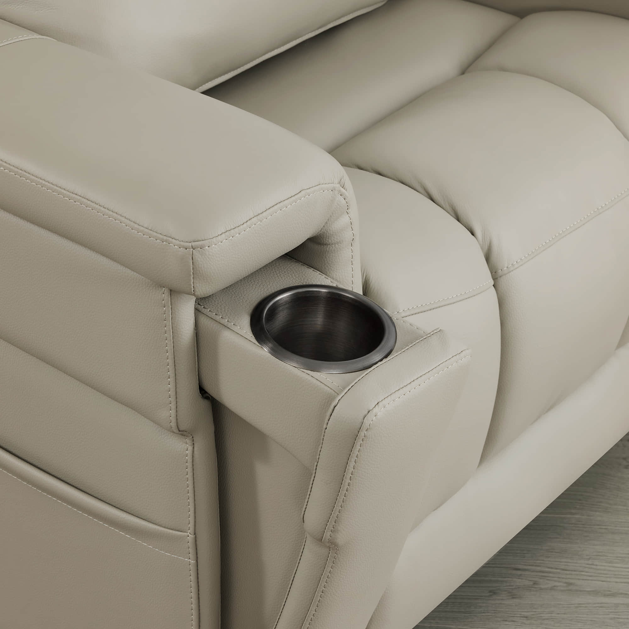 Addy Genuine Leather Lift Assist Power Recliner With Heat Massage