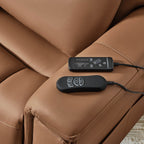 Addy Genuine Leather Lift Assist Power Recliner With Heat Massage