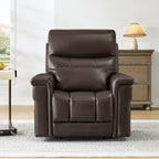 Addy Genuine Leather Lift Assist Power Recliner With Heat Massage