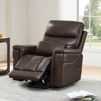 Addy Genuine Leather Lift Assist Power Recliner With Heat Massage