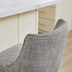 Asher Swivel Nailhead Trim Bar & Counter Stools