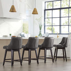 Asher Swivel Nailhead Trim Bar & Counter Stools