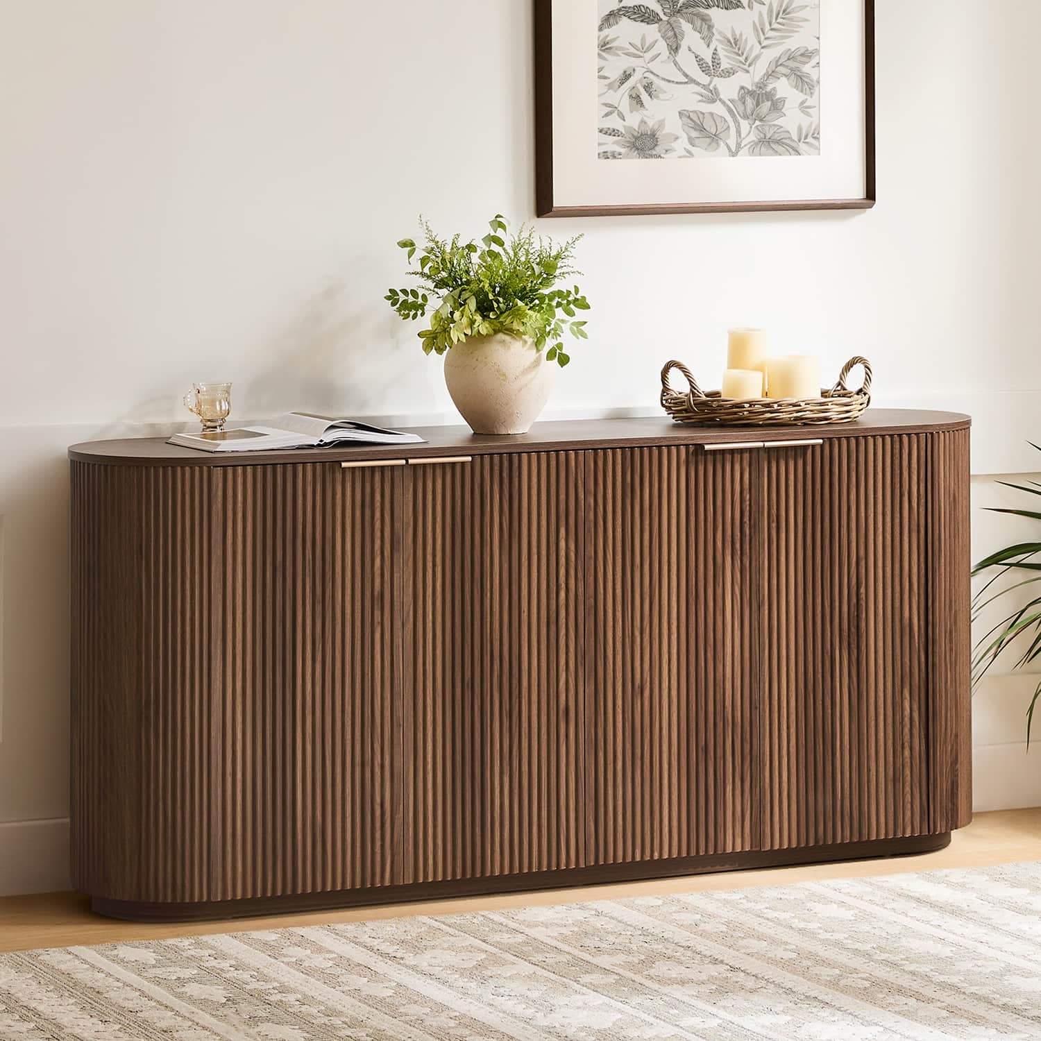 Bowen – 70 Fluted Wood Sideboard
