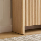 Bowen – 61 Fluted Wood Sideboard, High-Leg