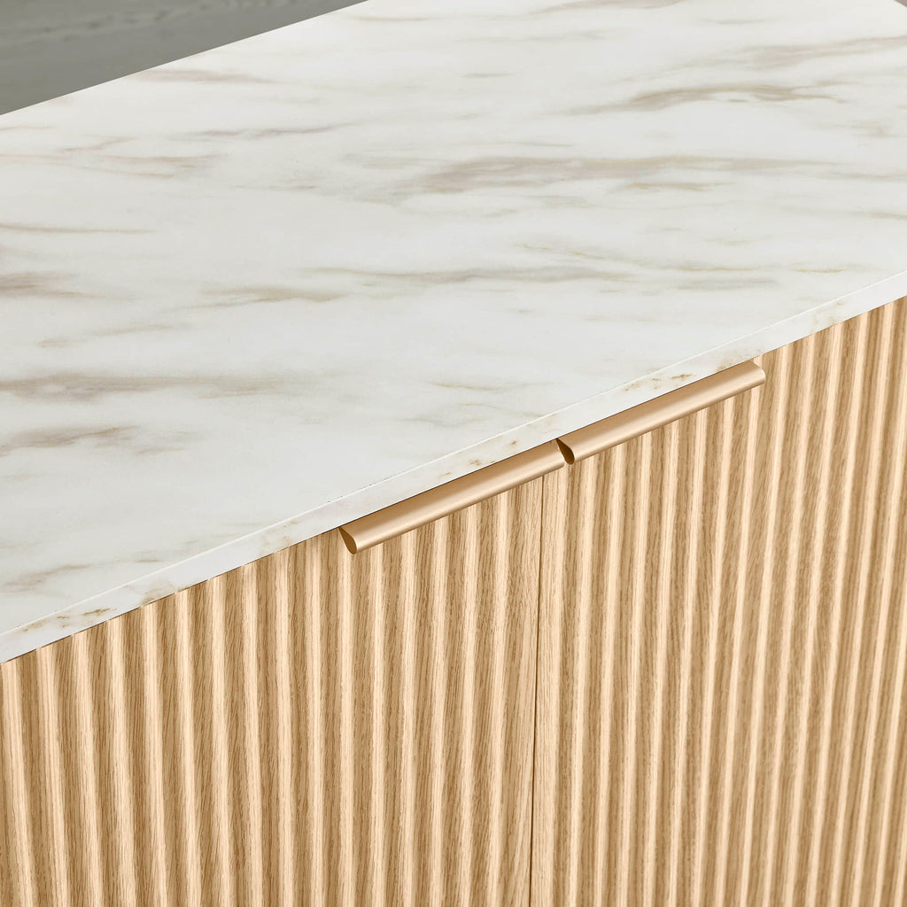 Bowen – 61 Fluted Wood Sideboard, High-Leg