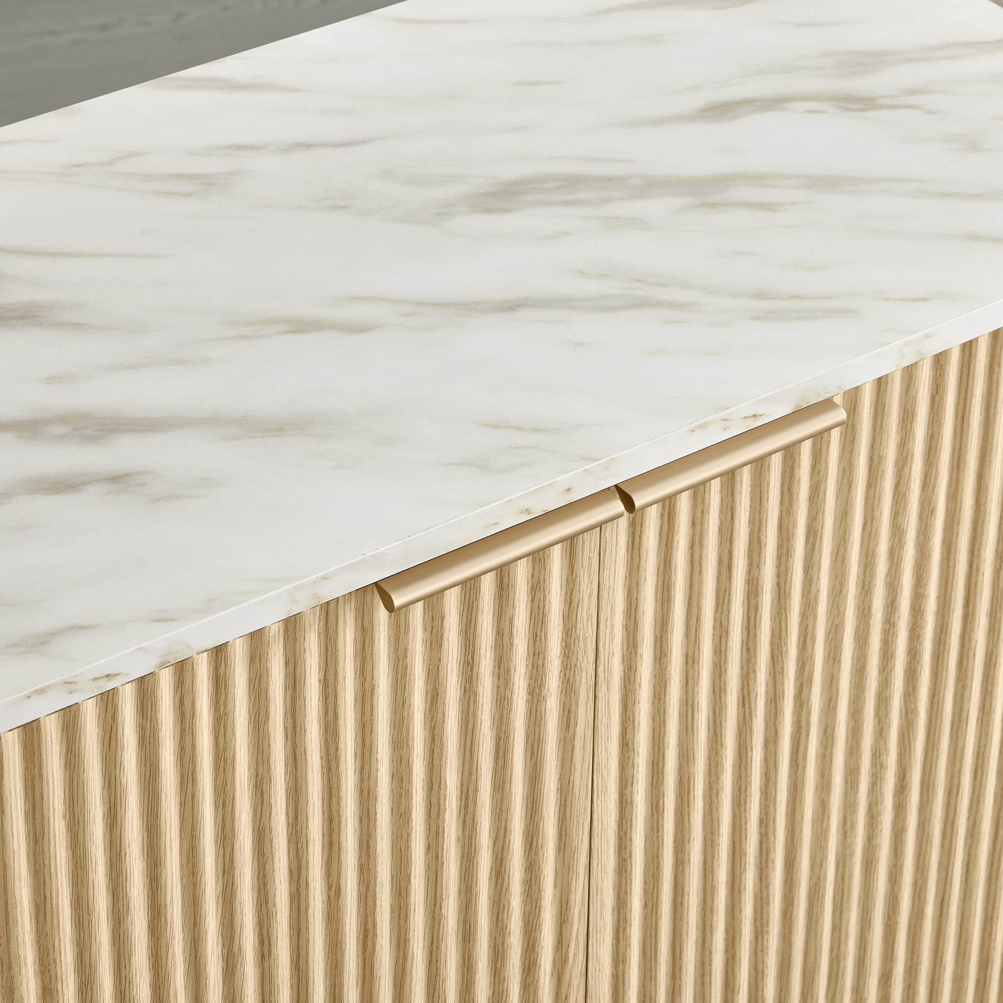 Bowen – 61 Fluted Wood Sideboard, High-Leg