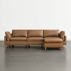 Brendon Modular 4-Seat Sectional Sofa with Wood Leg
