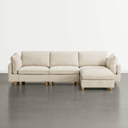Brendon Modular 4-Seat Sectional Sofa with Wood Leg