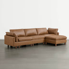 Brendon Modular 4-Seat Sectional Sofa with Wood Leg