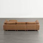 Brendon Modular 4-Seat Sectional Sofa with Wood Leg