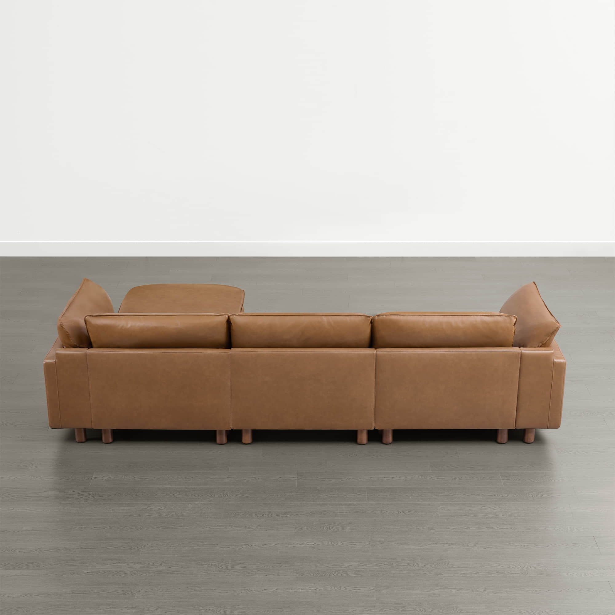 Brendon Modular 4-Seat Sectional Sofa with Wood Leg