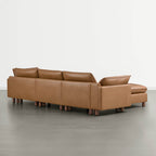 Brendon Modular 4-Seat Sectional Sofa with Wood Leg