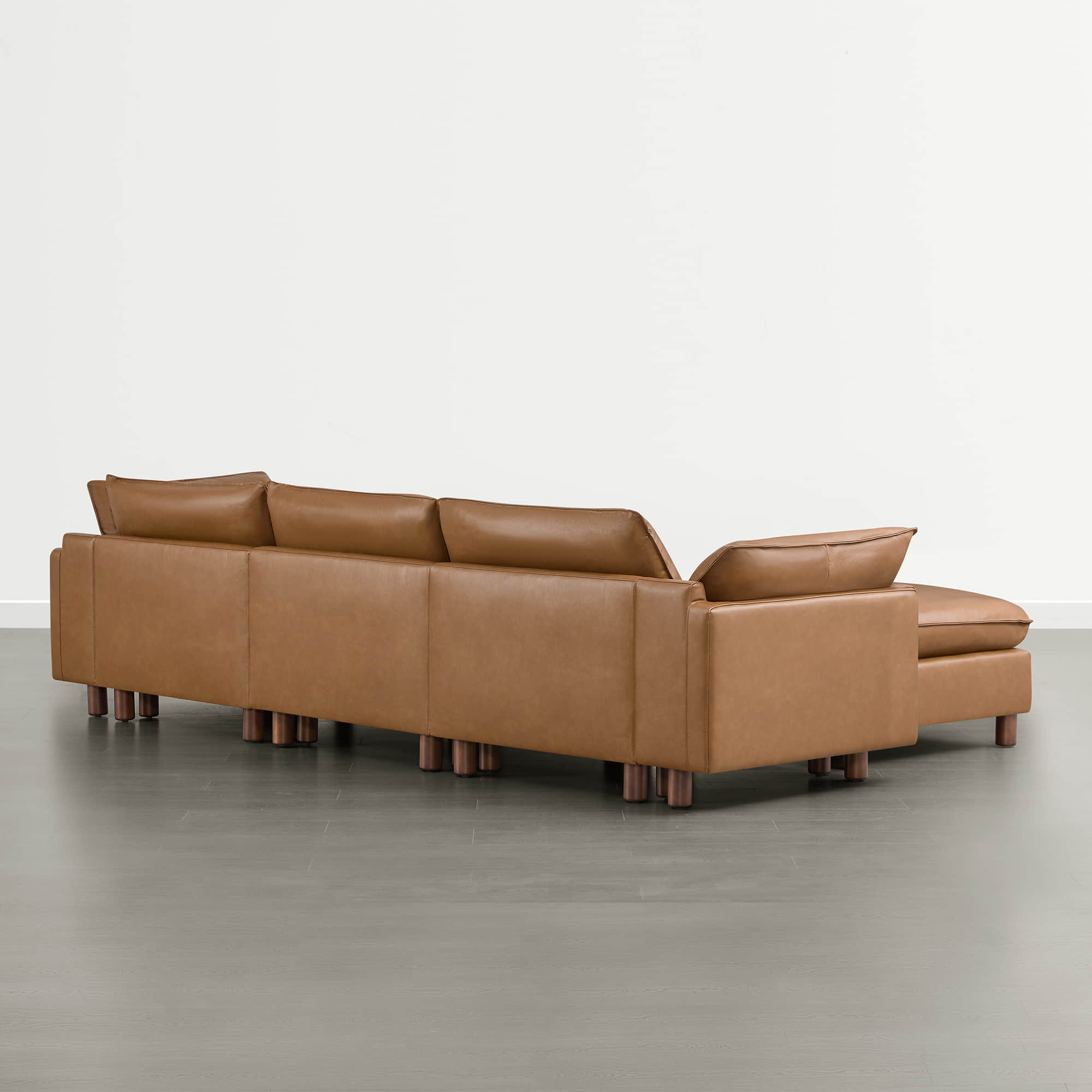 Brendon Modular 4-Seat Sectional Sofa with Wood Leg