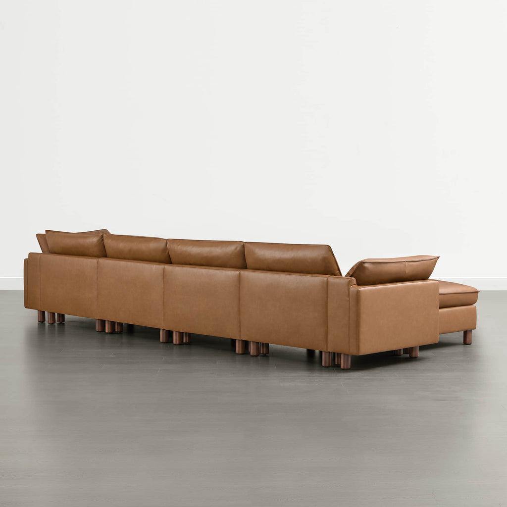Brendon Modular 6-Seat Sectional Sofa with Wood Leg