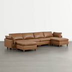 Brendon Modular 6-Seat Sectional Sofa with Wood Leg