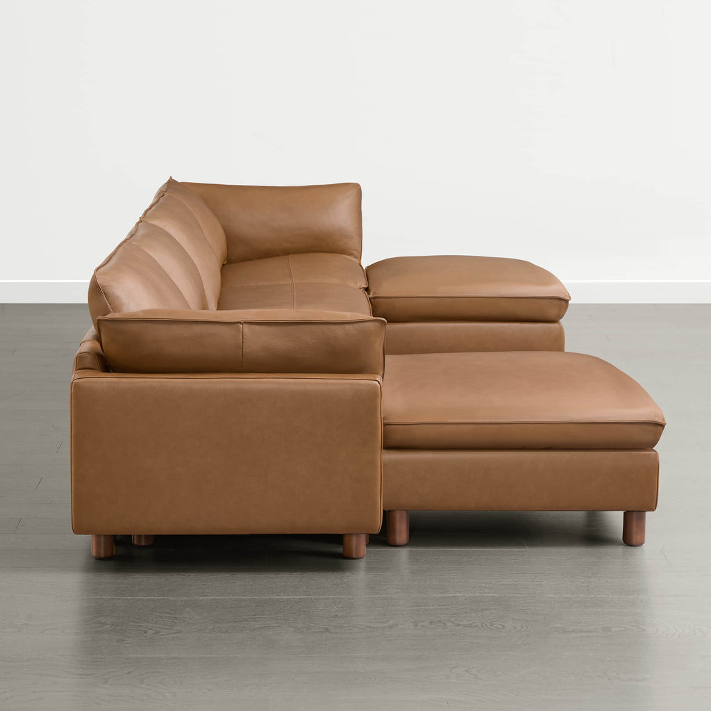 Brendon Modular 6-Seat Sectional Sofa with Wood Leg