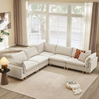 Brendon Modular Corner Sectional Sofa with Wood Leg