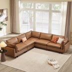 Brendon Modular Corner Sectional Sofa with Wood Leg