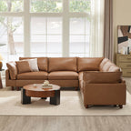 Brendon Modular Corner Sectional Sofa with Wood Leg