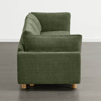 Canapé modulaire 3 places Brendon avec pieds en bois