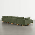 Brendon Modular 6-Seat Sectional Sofa with Wood Leg
