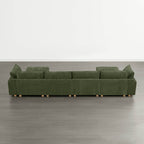 Brendon Modular 6-Seat Sectional Sofa with Wood Leg