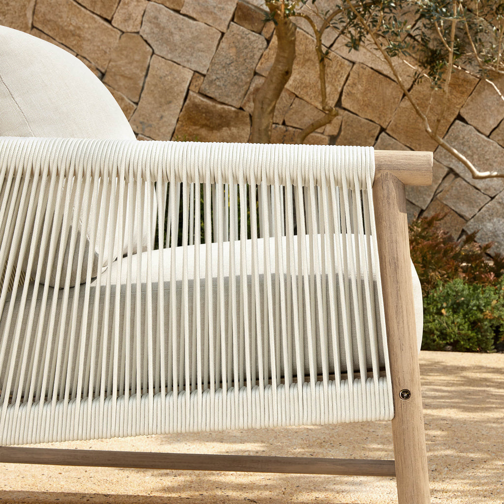 Sienna Modern Acacia Wood Rope Outdoor Bistro Set