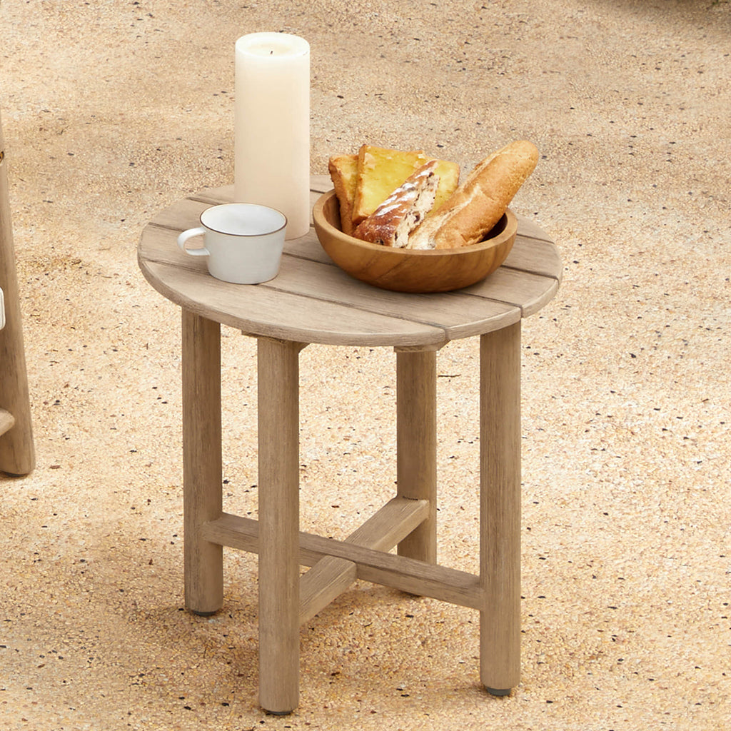 Sienna Modern Acacia Wood Rope Outdoor Lounge Chair