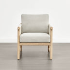 Sienna Modern Acacia Wood Rope Outdoor Lounge Chair