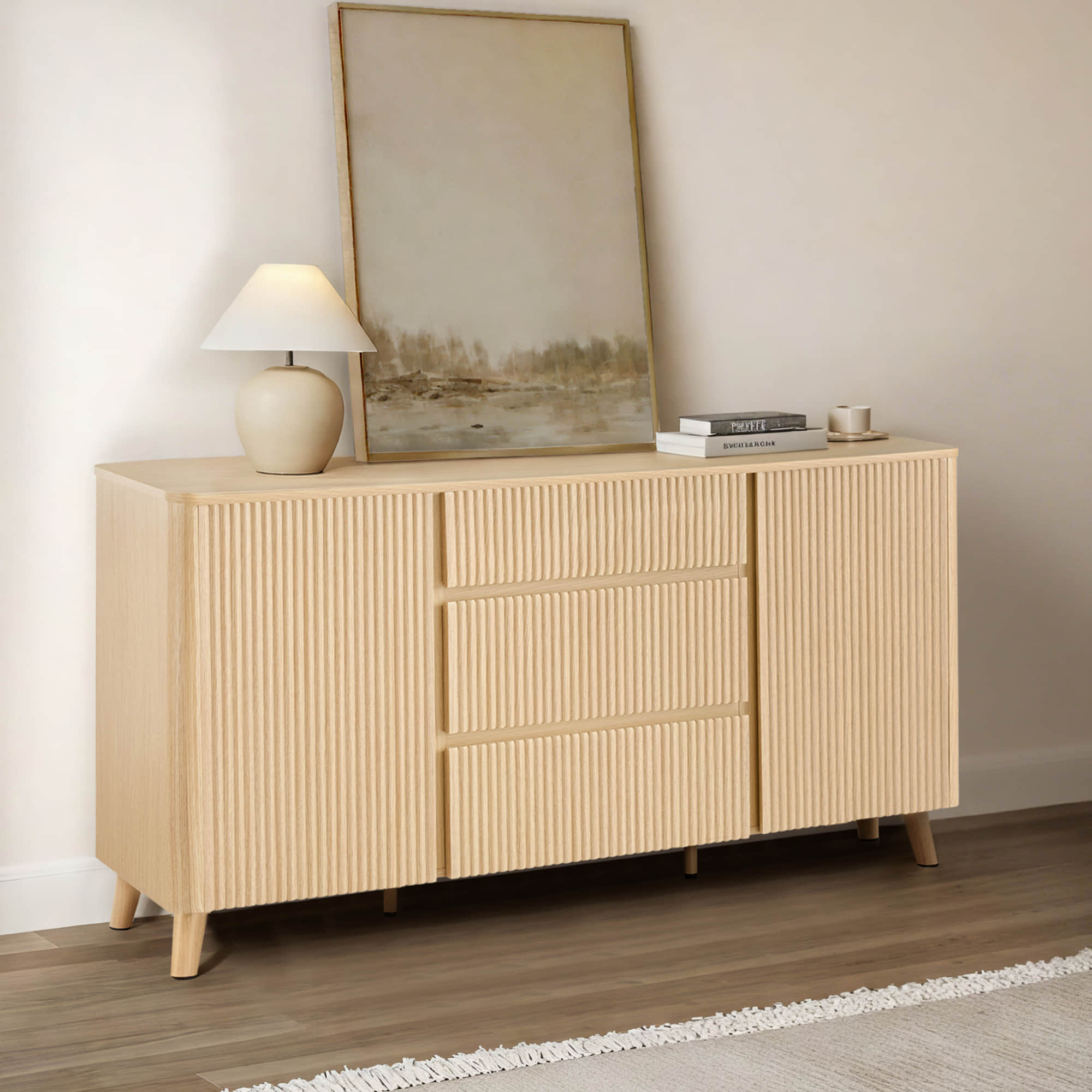 Clara Contemporary Wood Sideboard - 62