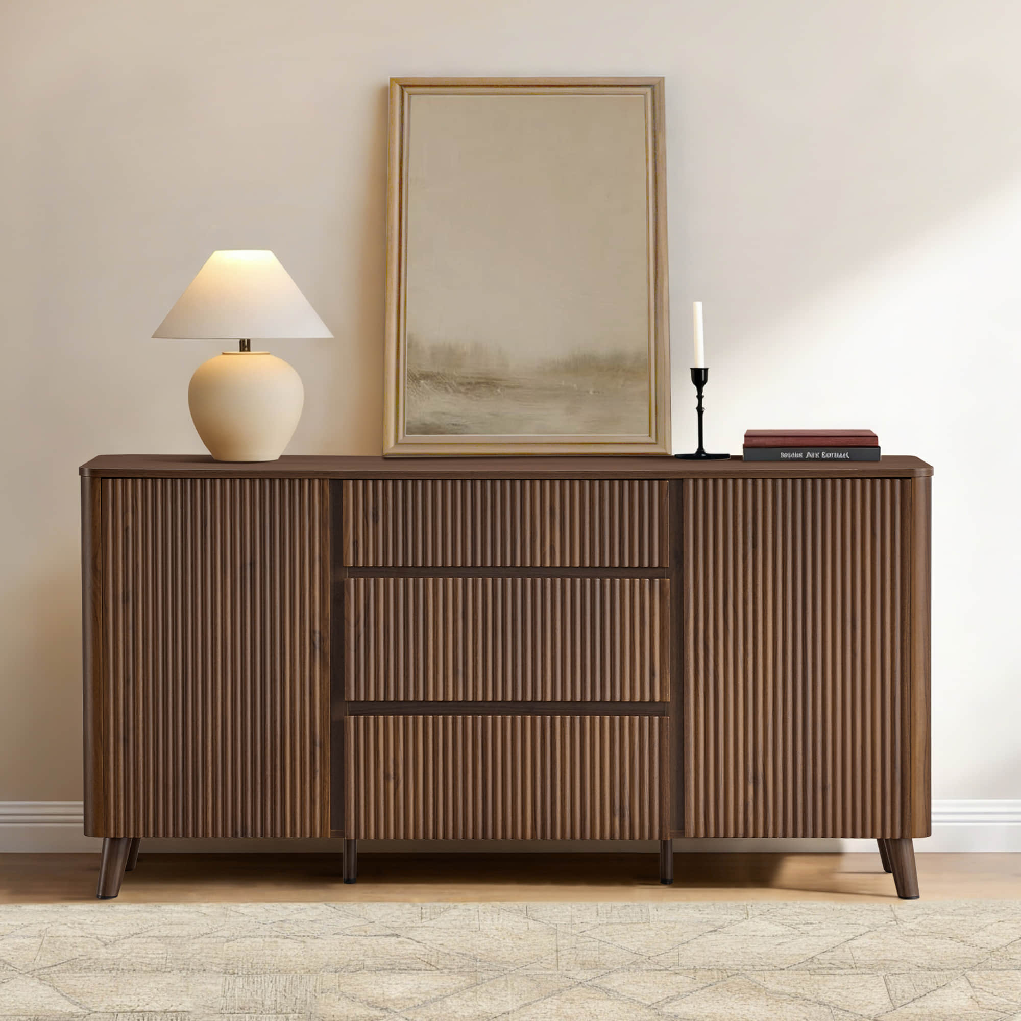 Clara Contemporary Wood Sideboard - 62