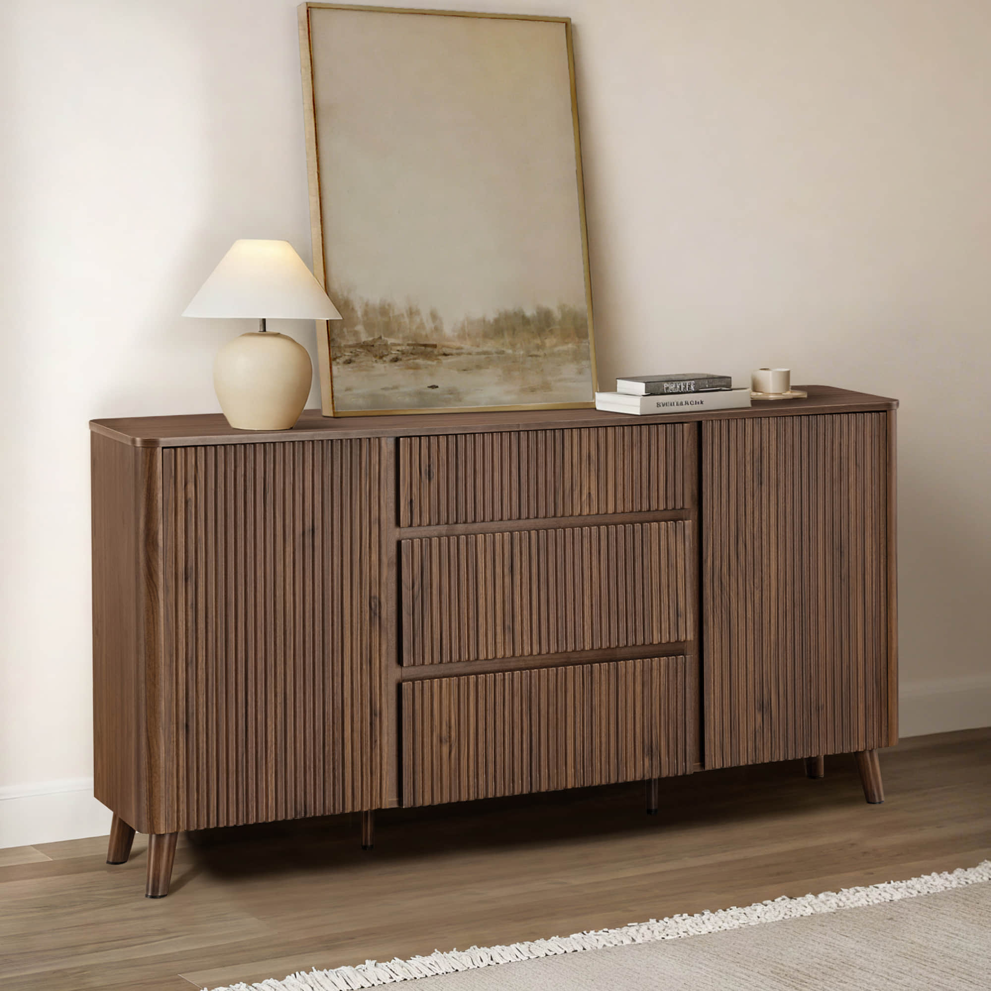 Clara Contemporary Wood Sideboard - 62