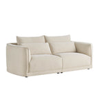 Daisy 2-Seat Modular Curved Chenille Sofa with Down-Filled Cushions
