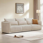 Daisy 3-Seat Modular Curved Chenille Sofa with Down-Filled Cushions