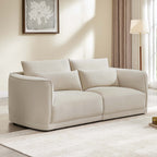 Daisy 2-Seat Modular Curved Chenille Sofa with Down-Filled Cushions