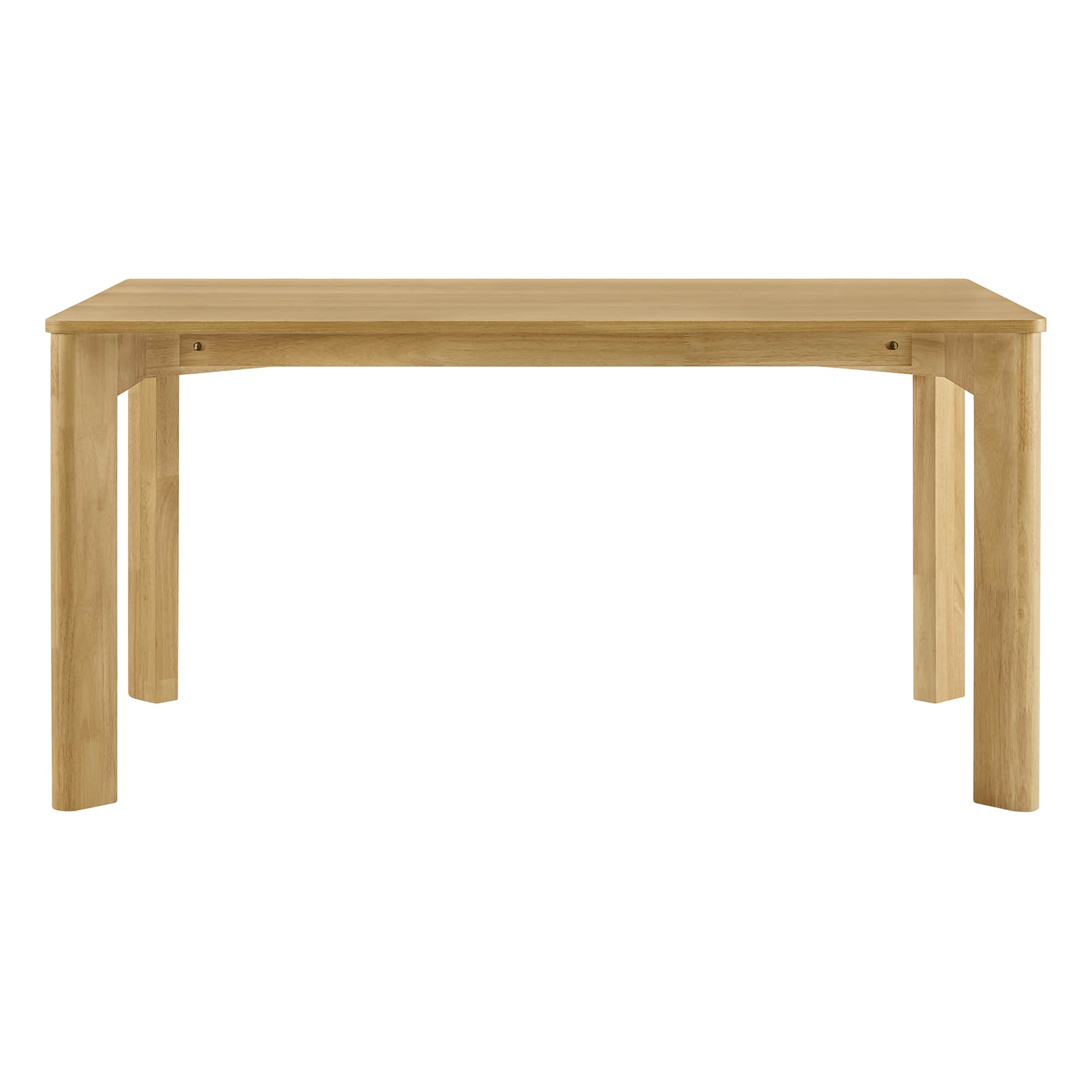 Table de salle à manger rectangulaire en bois moderne Everett pour 4 personnes