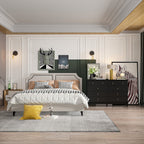 10 Drawer Double Dresser for Bedroom White Dresser Wide Storage