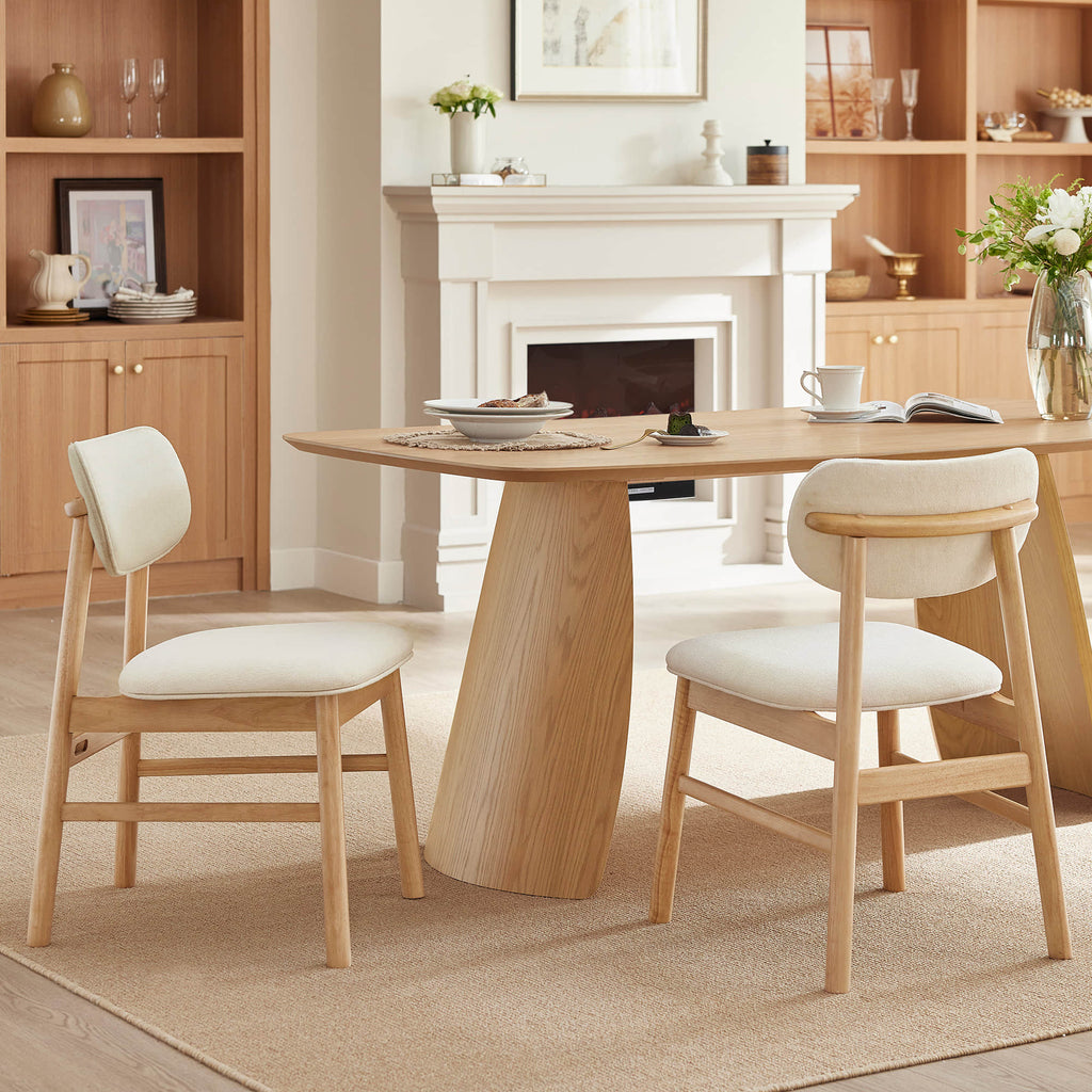 Glacia Modern Wood Dining Table for 4