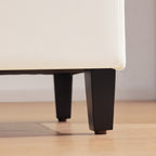 50.3 x 17.50 x 18 Upholstered Rectangular Storage Ottoman-Faux Leather