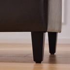 50.3 x 17.50 x 18 Upholstered Rectangular Storage Ottoman-Faux Leather