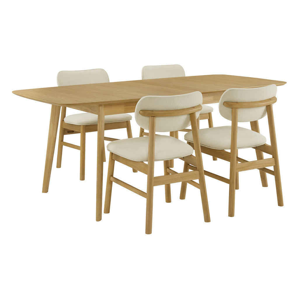 Hilda Extendable Wood Dining Table Set